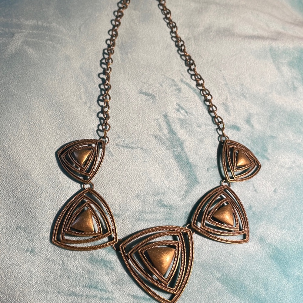 Brass Color Statement Nexklace